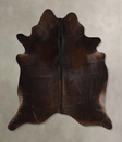 Chocolate X-Large Brazilian Cowhide Rug 7'4"H x 6'2"W #A44896 by Hudson Hides