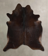 Chocolate X-Large Brazilian Cowhide Rug 7'4"H x 6'2"W #A44896 by Hudson Hides