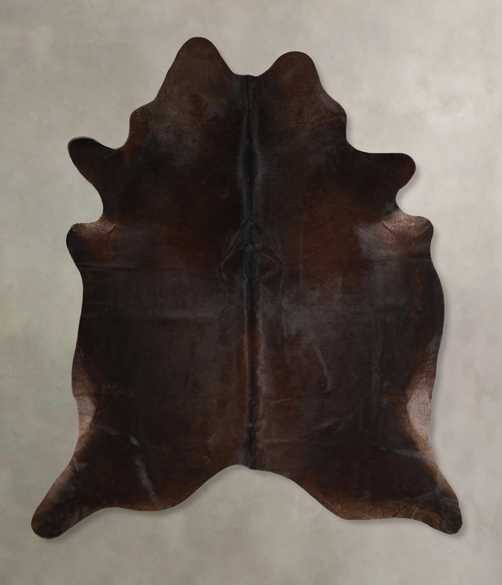 Chocolate X-Large Brazilian Cowhide Rug 7'4"H x 6'2"W #A44896 by Hudson Hides