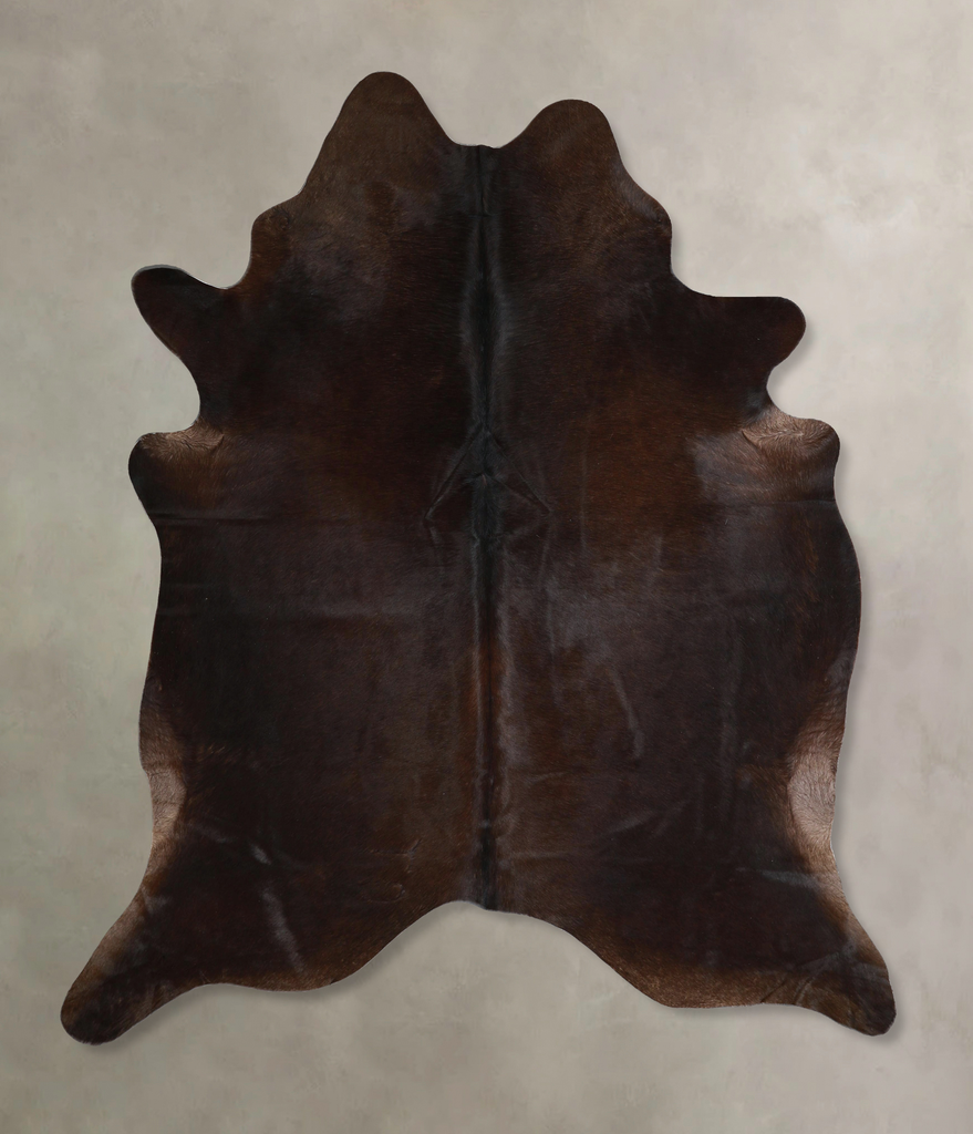 Chocolate X-Large Brazilian Cowhide Rug 7'4"H x 6'2"W #A44896 by Hudson Hides