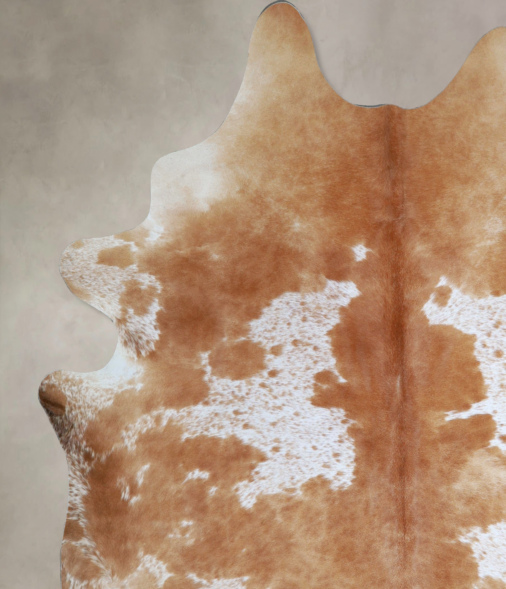 Beige and White Cowhide Rug #A44898