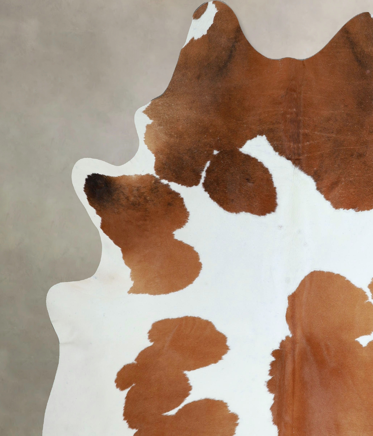 Brown and White X-Large Brazilian Cowhide Rug 7'6"H x 6'5"W #A44903 by Hudson Hides