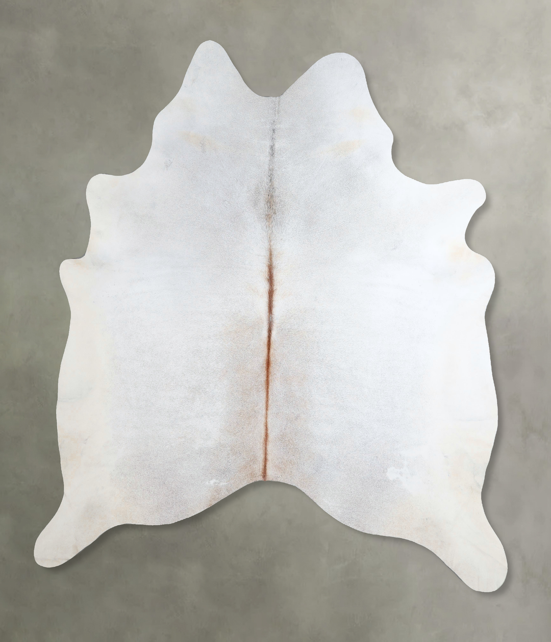 Grey with Beige X-Large Brazilian Cowhide Rug 7'2"H x 6'2"W #A44909 by