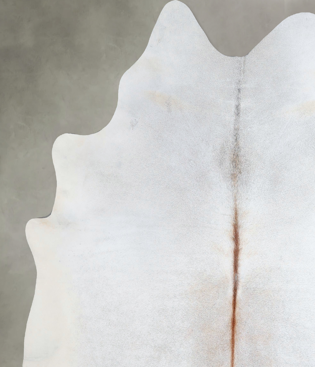 Grey with Beige X-Large Brazilian Cowhide Rug 7'2"H x 6'2"W #A44909 by