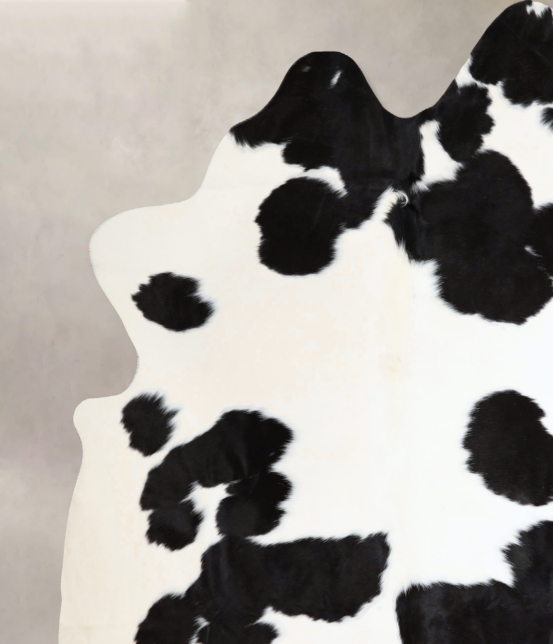 Black and White XX-Large Brazilian Cowhide Rug 7'10"H x 6'11"W #A44918