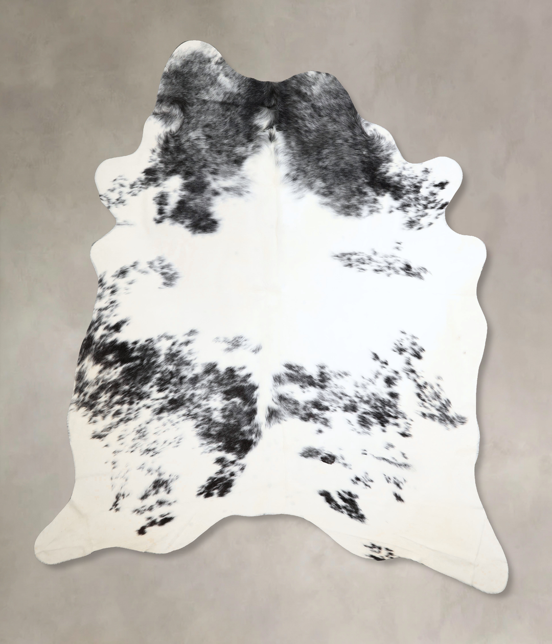 Black and White XX-Large Brazilian Cowhide Rug 8'6"H x 6'10"W #A44919 