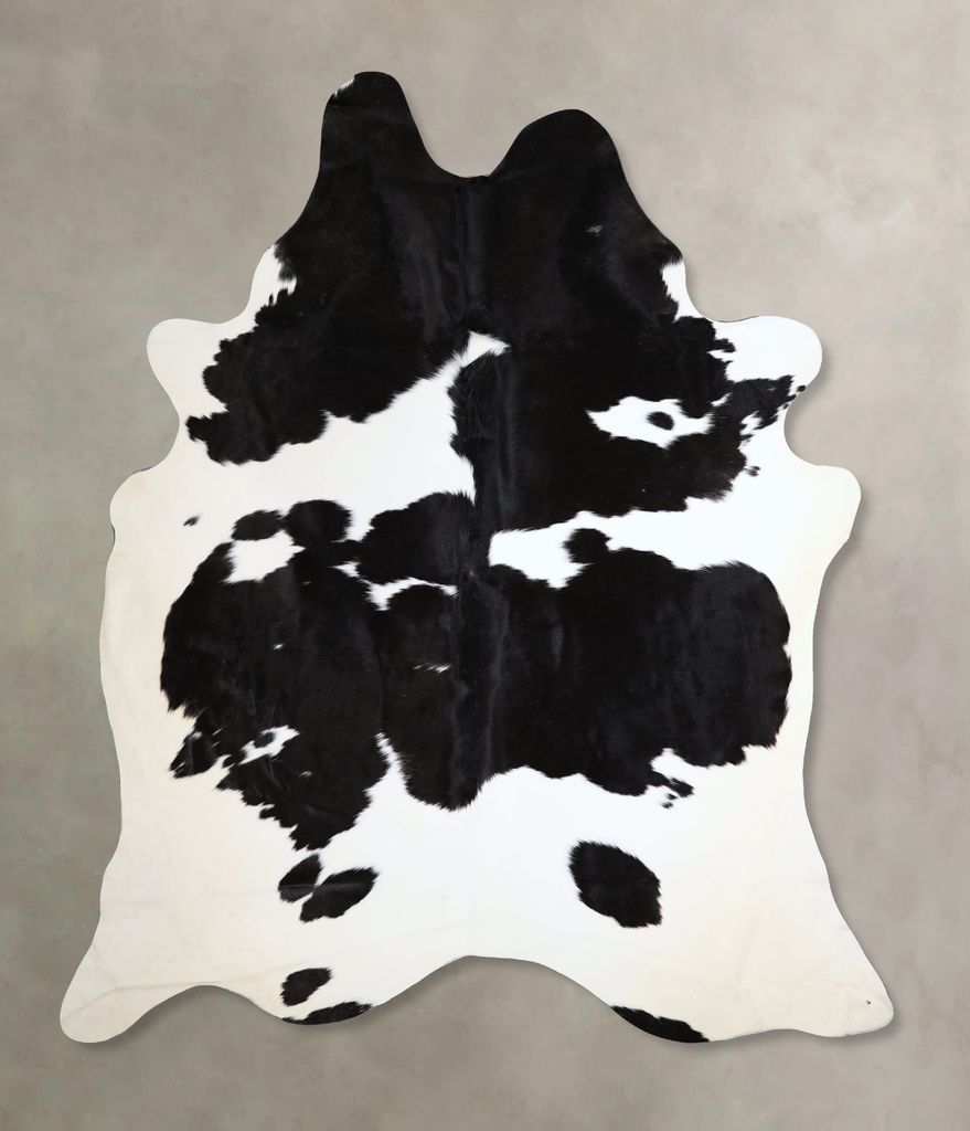 Black and White XX-Large Brazilian Cowhide Rug 8'9"H x 7'5"W #A44920 by Hudson Hides