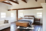 Black and White XX-Large Brazilian Cowhide Rug 8'1"H x 7'3"W #A44921 by Hudson Hides