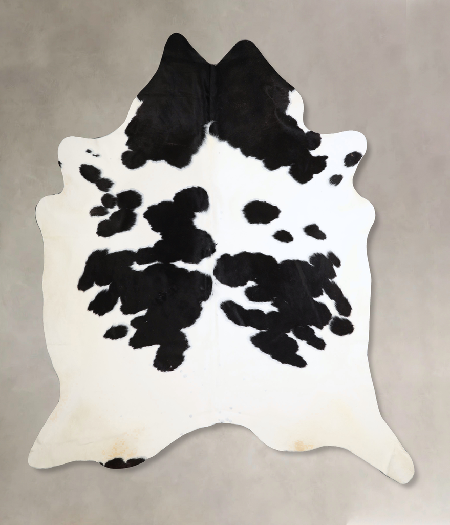 Black and White XX-Large Brazilian Cowhide Rug 8'6"H x 7'3"W #A44922 by Hudson Hides