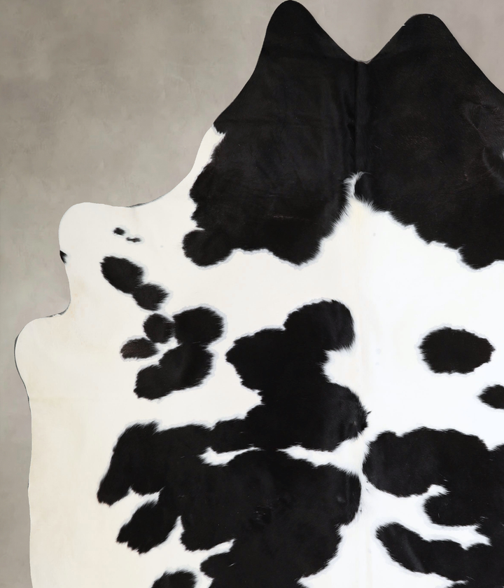 Black and White XX-Large Brazilian Cowhide Rug 8'6"H x 7'3"W #A44922 by Hudson Hides