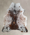 Salt and Pepper Brown Large Brazilian Cowhide Rug 6'4