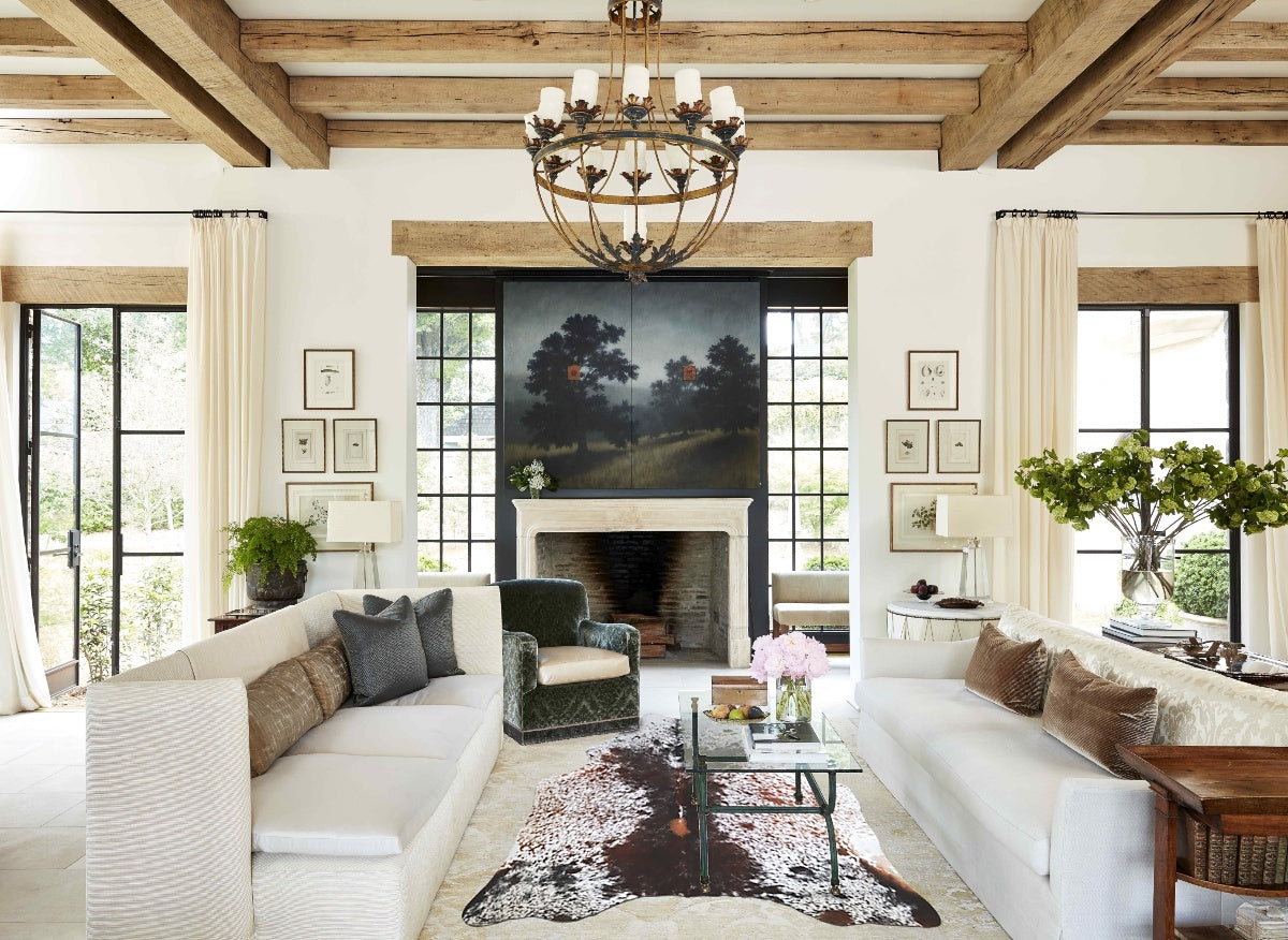 Salt and Pepper Brown Cowhide Rug #A44936