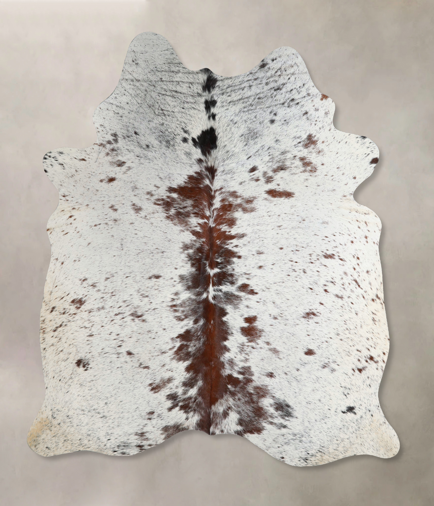 Salt and Pepper Brown Cowhide Rug #A44938