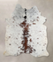 Salt and Pepper Brown Large Brazilian Cowhide Rug 6'7
