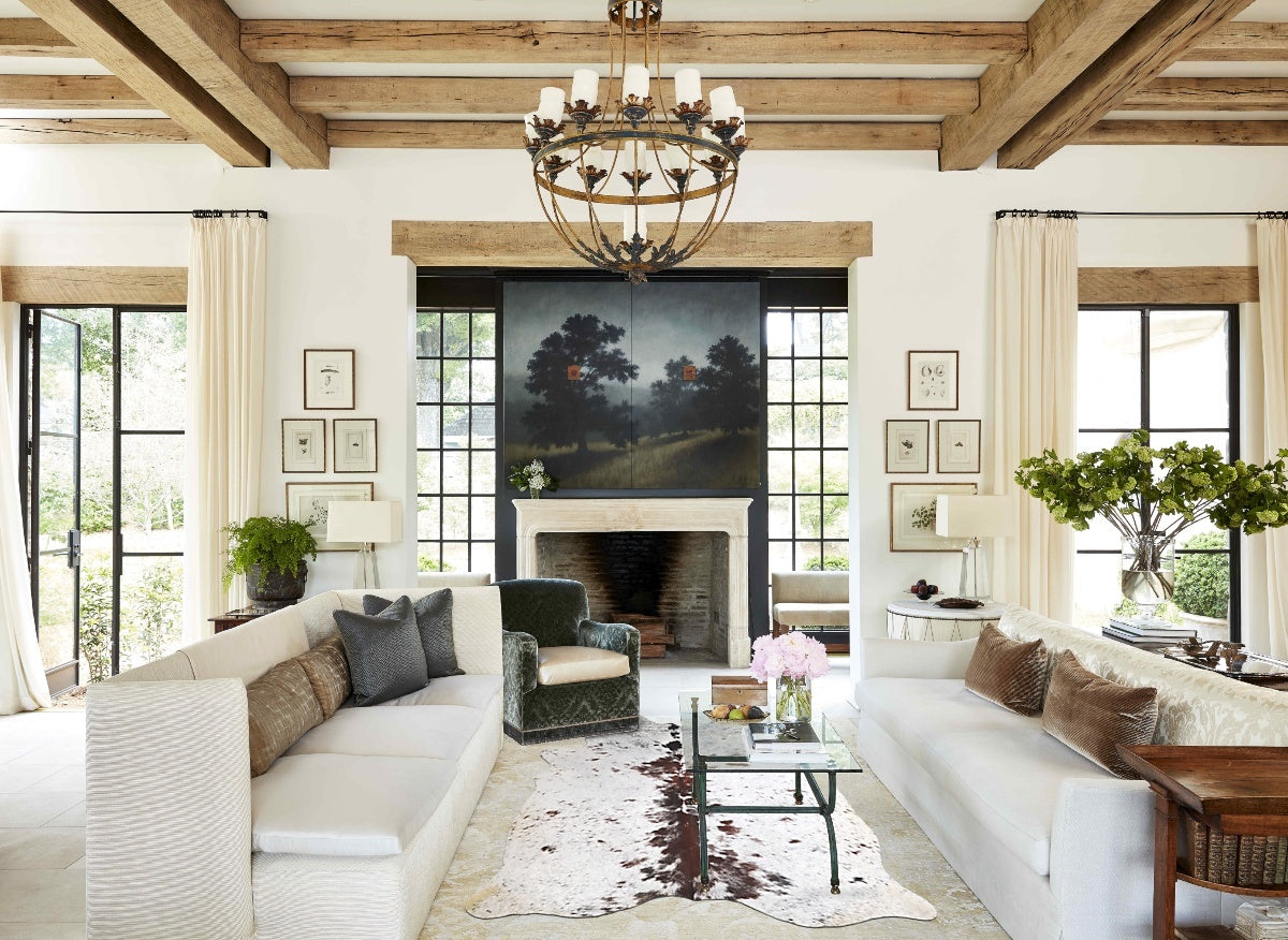 Salt and Pepper Brown Cowhide Rug #A44938