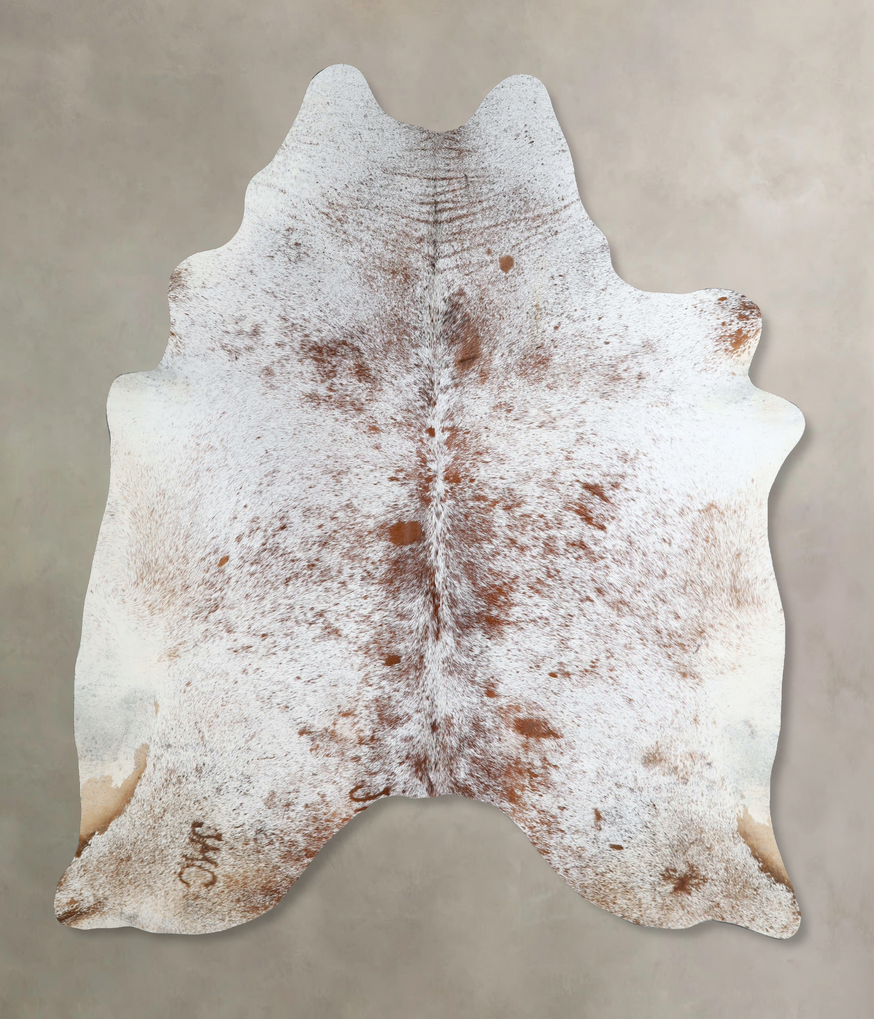 Salt and Pepper Brown Cowhide Rug #A44940