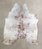 Salt and Pepper Brown X-Large Brazilian Cowhide Rug 7'0