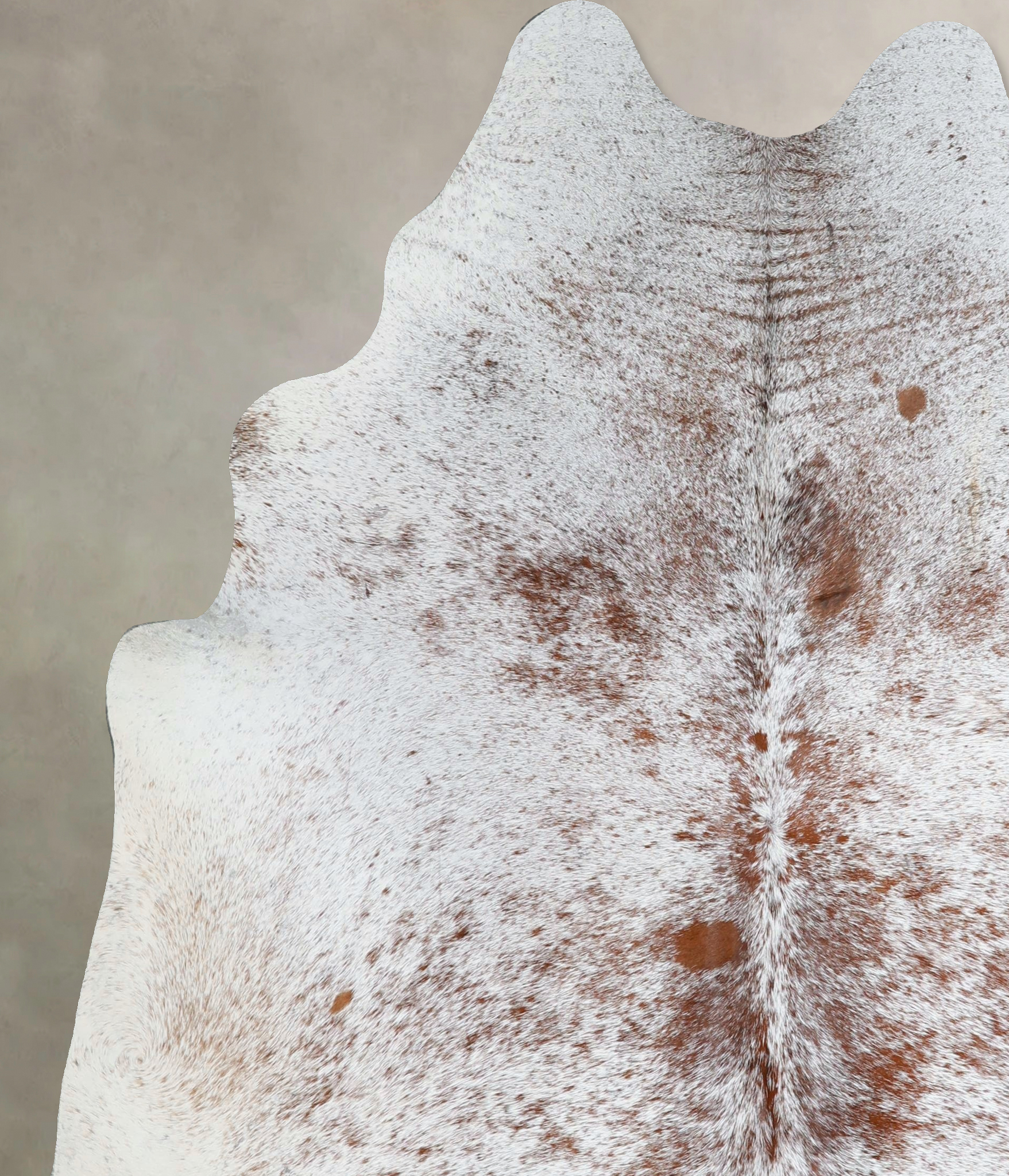 Salt and Pepper Brown Cowhide Rug #A44940