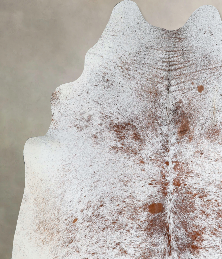 Salt and Pepper Brown X-Large Brazilian Cowhide Rug 7'0"H x 5'11"W #A44940 by Hudson Hides