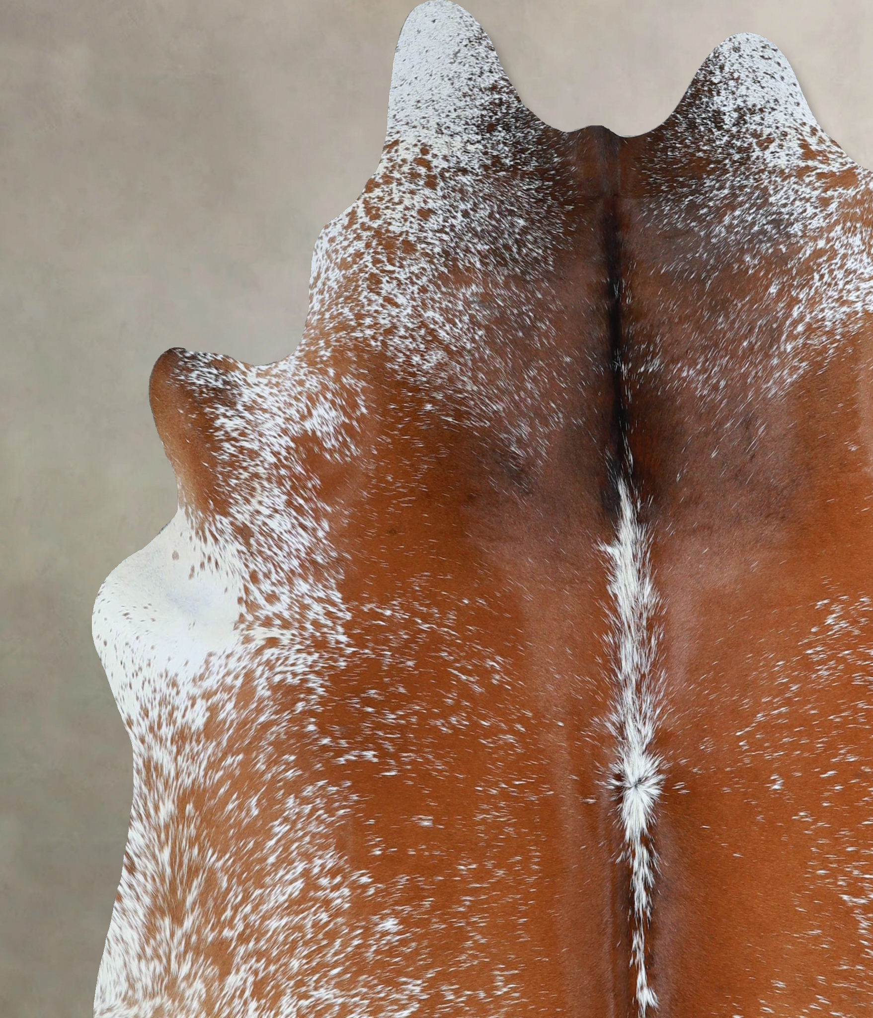 Salt and Pepper Brown Cowhide Rug #A44941