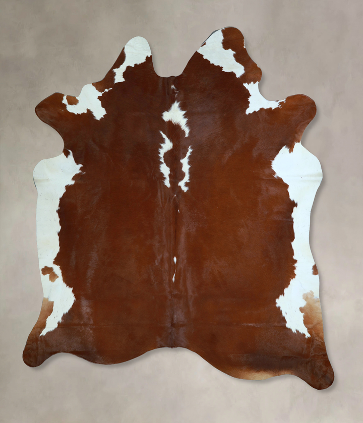 Hereford XX-Large Brazilian Cowhide Rug 8'2"H x 6'11"W #A44967 by Hudson Hides