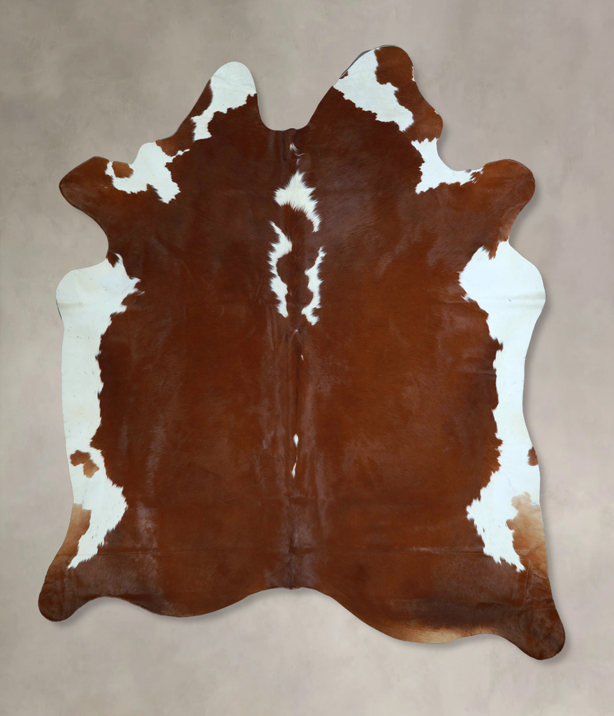 Hereford XX-Large Brazilian Cowhide Rug 8'2"H x 6'11"W #A44967 by Hudson Hides