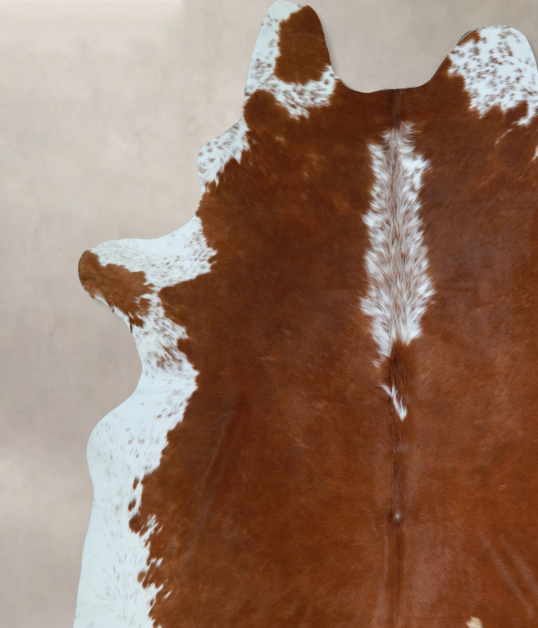 Hereford XX-Large Brazilian Cowhide Rug 8'7"H x 7'8"W #A44970 by Hudso