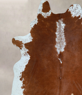 Hereford XX-Large Brazilian Cowhide Rug 8'7"H x 7'8"W #A44970 by Hudson Hides