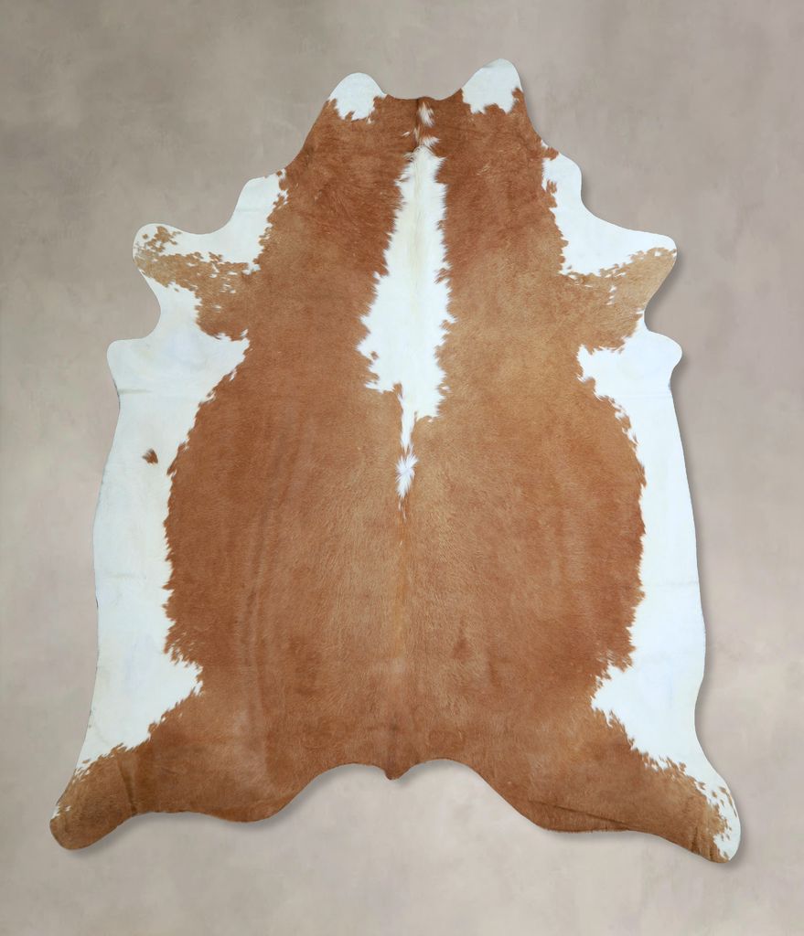 Hereford XX-Large Brazilian Cowhide Rug 8'0"H x 7'4"W #A44971 by Hudson Hides