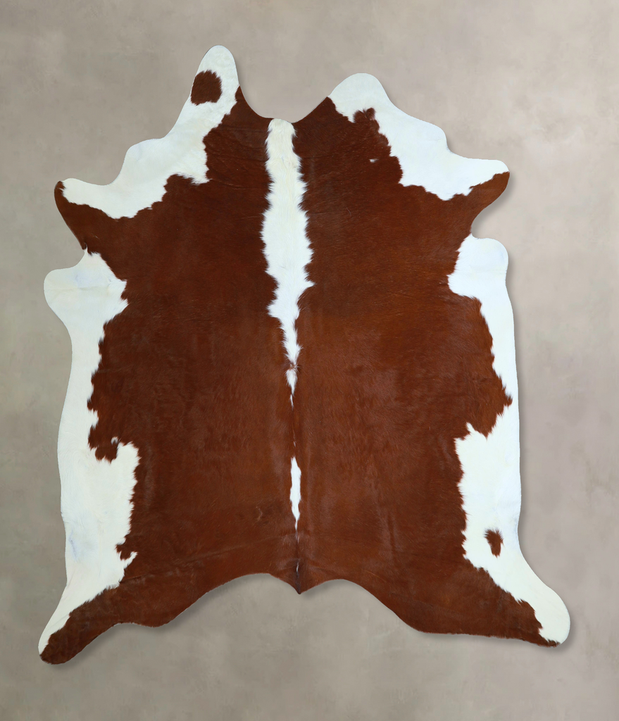 Hereford X-Large Brazilian Cowhide Rug 7'2"H x 6'8"W #A44973 by Hudson Hides