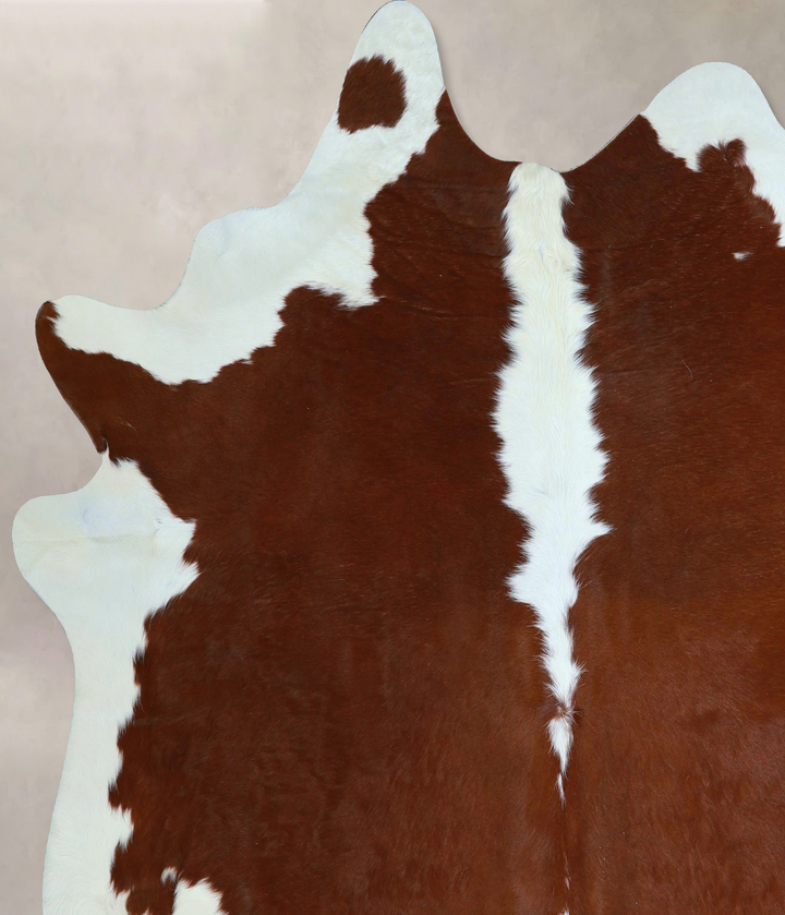 Hereford X-Large Brazilian Cowhide Rug 7'2"H x 6'8"W #A44973 by Hudson Hides