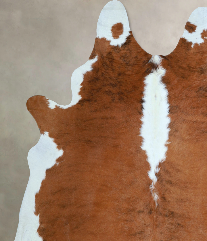 Hereford XX-Large Brazilian Cowhide Rug 7'7"H x 6'9"W #A44975 by Hudson Hides