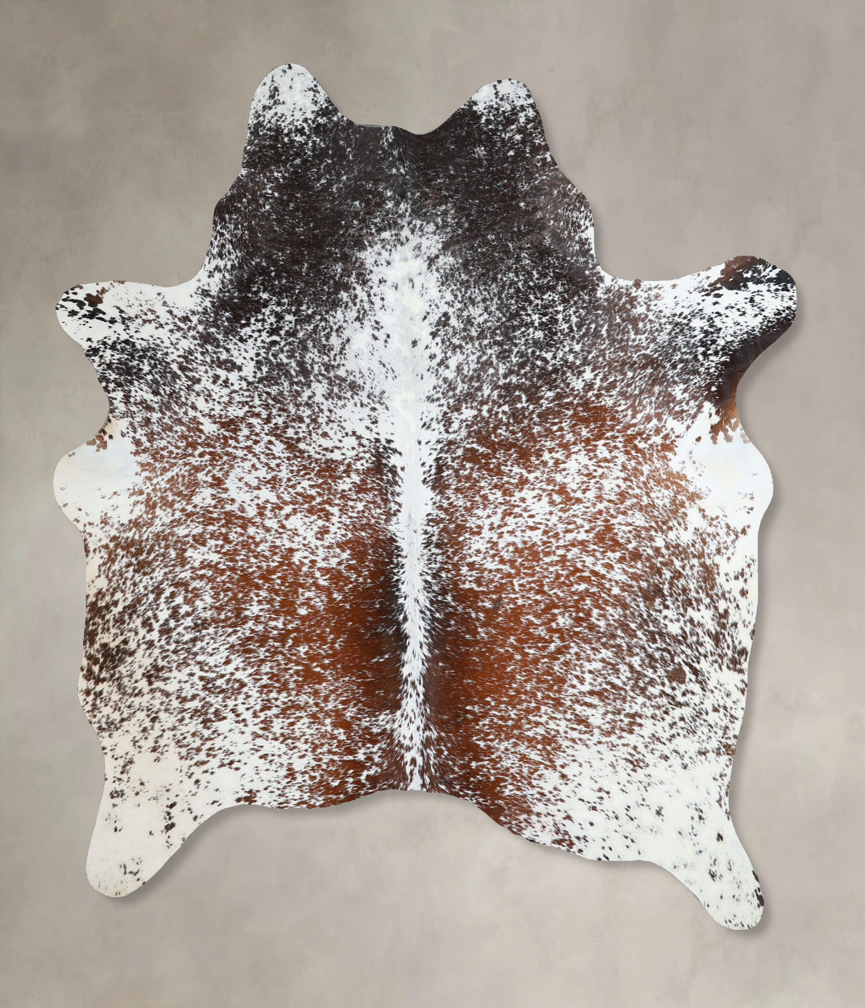 Salt and Pepper Brown Cowhide Rug #A44988