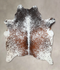 Salt and Pepper Brown Large Brazilian Cowhide Rug 6'2