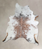 Salt and Pepper Brown Large Brazilian Cowhide Rug 6'5