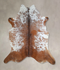 Salt and Pepper Brown X-Large Brazilian Cowhide Rug 6'9