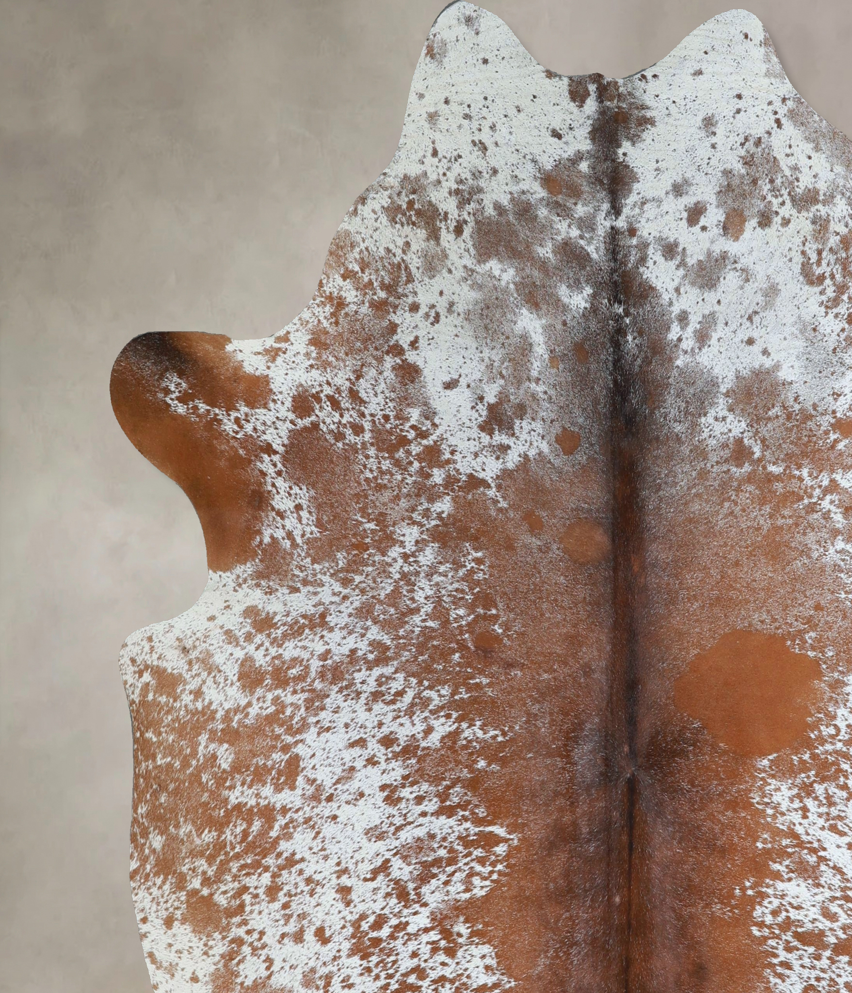 Salt and Pepper Brown Cowhide Rug #A44993