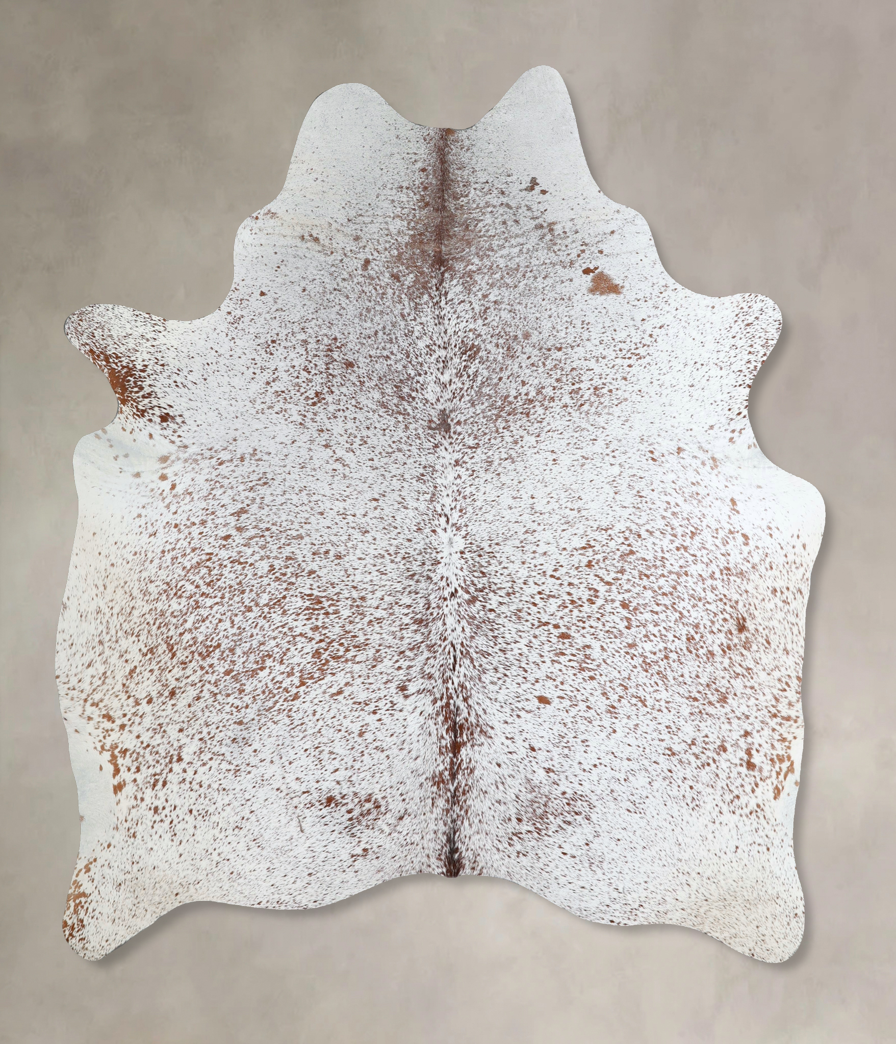 Salt and Pepper Brown Cowhide Rug #A44994