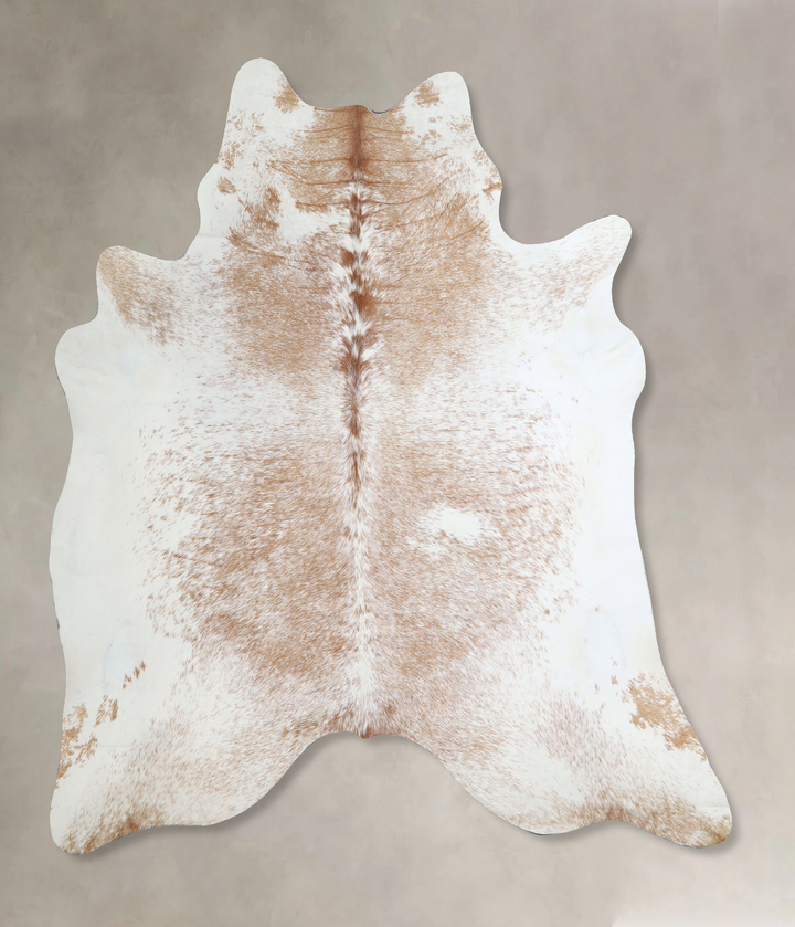 Salt and Pepper Brown X-Large Brazilian Cowhide Rug 6'8"H x 6'3"W #A44995 by Hudson Hides