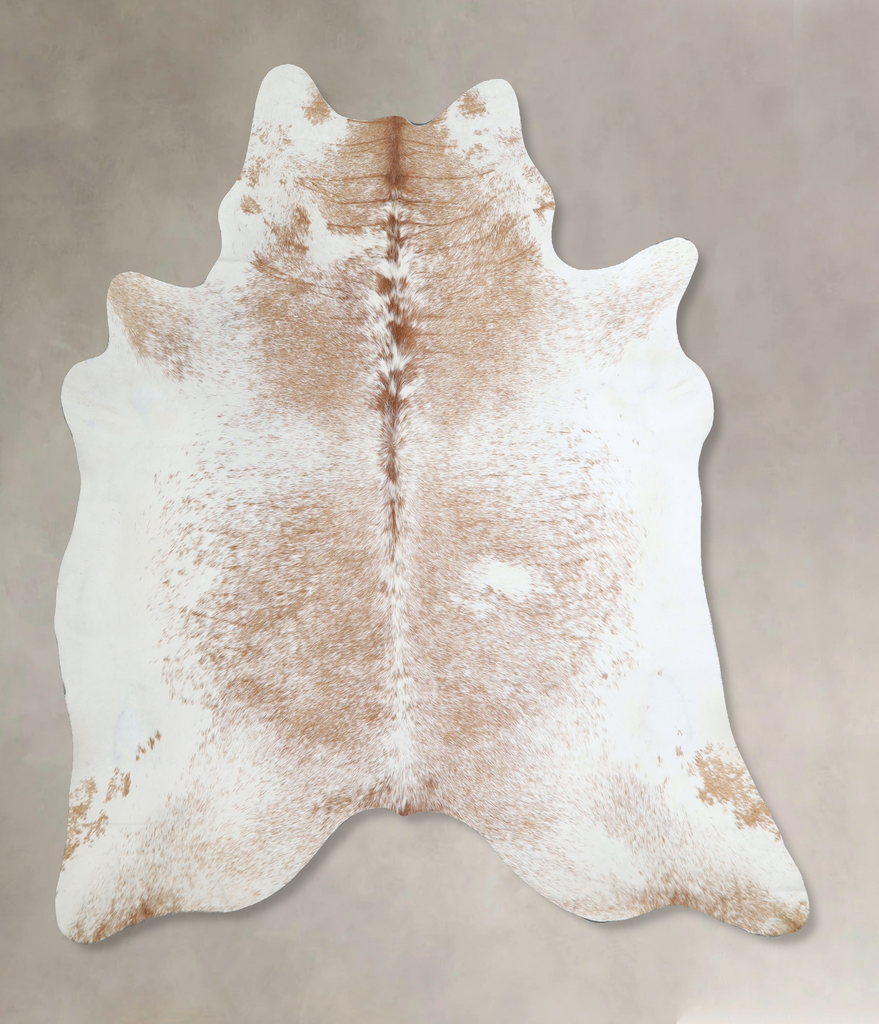 Salt and Pepper Brown X-Large Brazilian Cowhide Rug 6'8"H x 6'3"W #A44995 by Hudson Hides