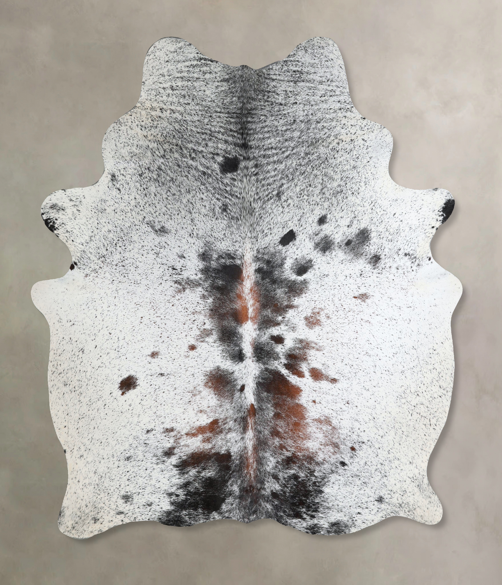 Salt and Pepper Brown Cowhide Rug #A44997