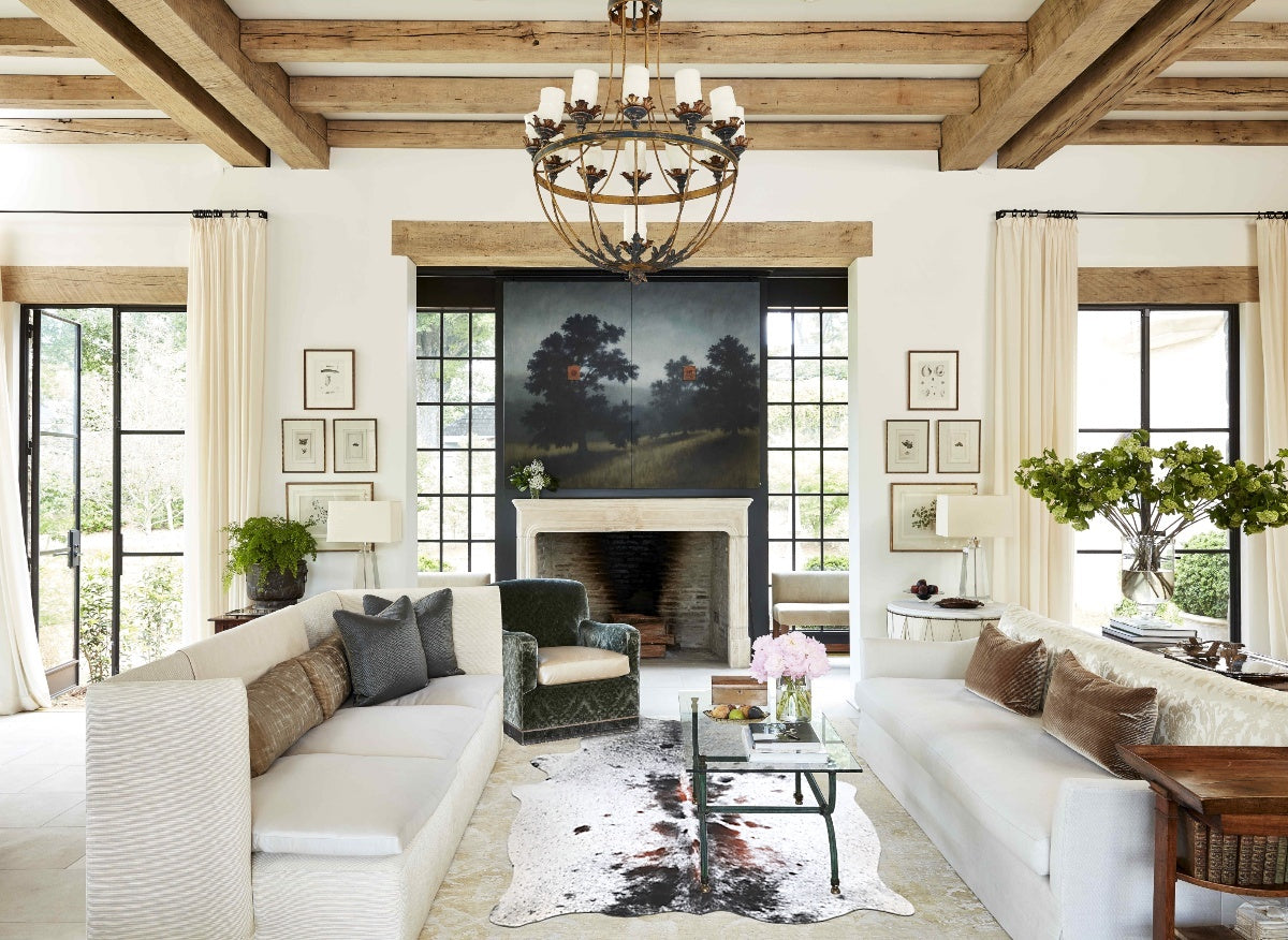 Salt and Pepper Brown Cowhide Rug #A44997