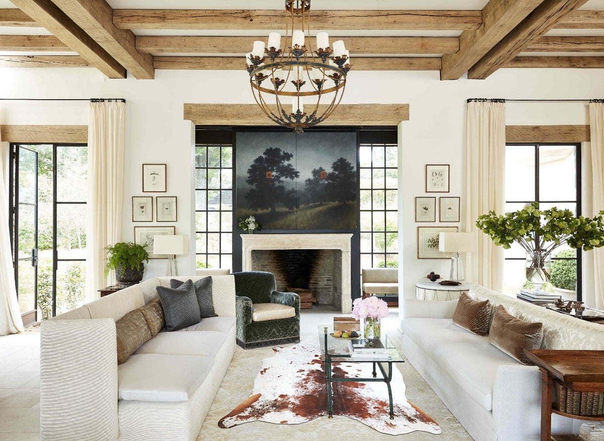 Salt and Pepper Brown Cowhide Rug #A44998
