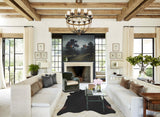 Solid Black X-Large Brazilian Cowhide Rug 7'0"H x 6'2"W #A45003 by Hudson Hides