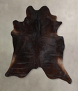 Chocolate X-Large Brazilian Cowhide Rug 7'5"H x 6'6"W #A45015 by Hudson Hides