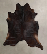 Chocolate X-Large Brazilian Cowhide Rug 7'5"H x 6'6"W #A45015 by Hudson Hides