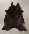 Chocolate X-Large Brazilian Cowhide Rug 7'4"H x 6'4"W #A45016 by Hudson Hides