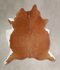 Solid Brown X-Large Brazilian Cowhide Rug 7'1