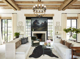 Solid Black X-Large Brazilian Cowhide Rug 6'10"H x 6'4"W #A45031 by Hudson Hides