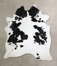 Black and White XX-Large Brazilian Cowhide Rug 8'8"H x 7'2"W #A45032 by Hudson Hides
